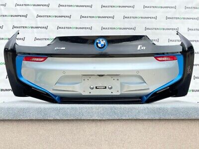 BMW I8 Hybrid 2014-2020 Rear Bumper In Black/blue Genuine [B274]