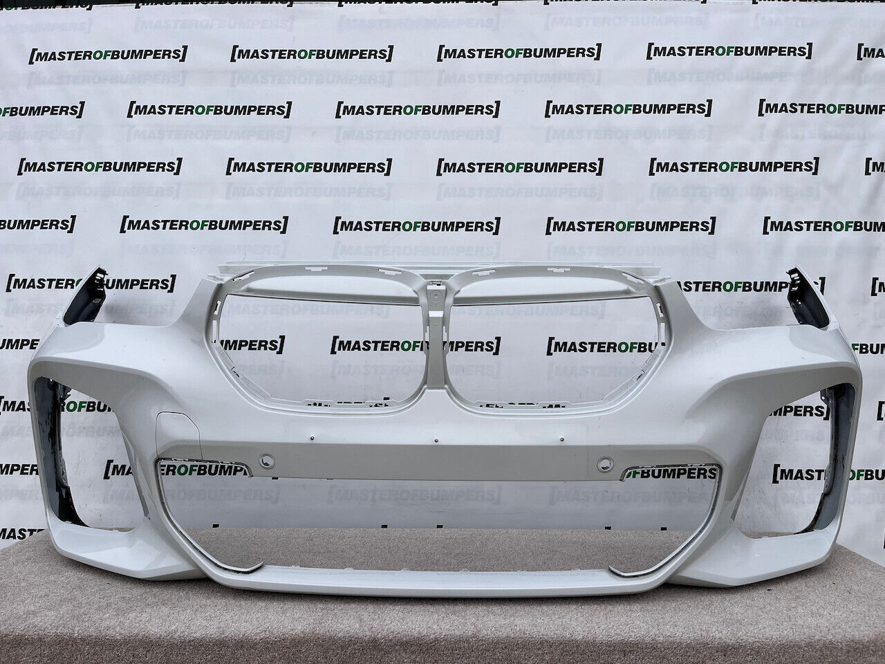 BMW X1 F48 Lci M Sport 2020-on Front Bumper White 6 Pdc Genuine [B258]