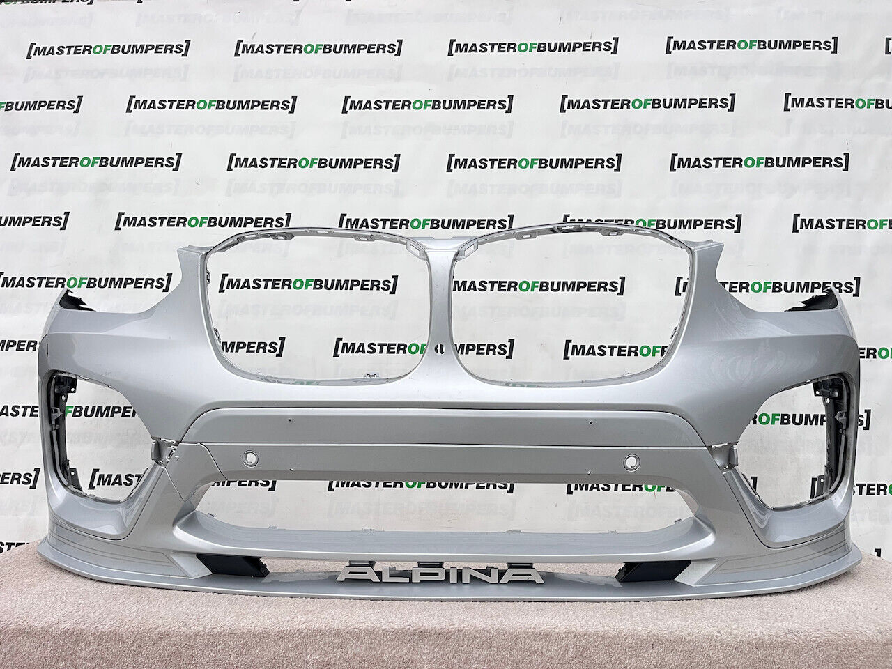 BMW X3 Xd3 Alpina G01 2017-2021 Front Bumper Silver 6 Pdc +cam Genuine [B139]