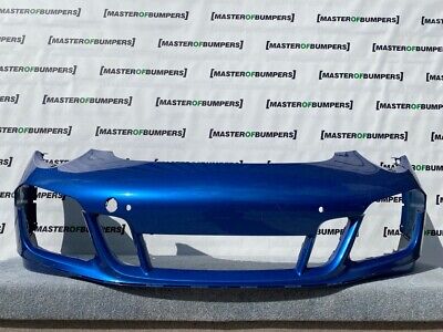 Porsche Carrera 4 911 Gts Areo 991 2012-2016 Front Bumper In Blue Genuine [p403]