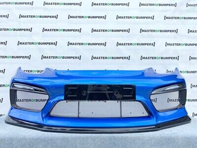 Porsche Cayman Gt4 Rs 981 2015-2019 Front Bumper In Blue Genuine [p373]