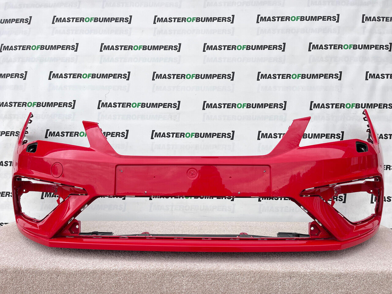 Seat Leon Fr Mk3 Face Lift 2016-2019 Front Bumper No Pdc + Jets Genuine [o379]