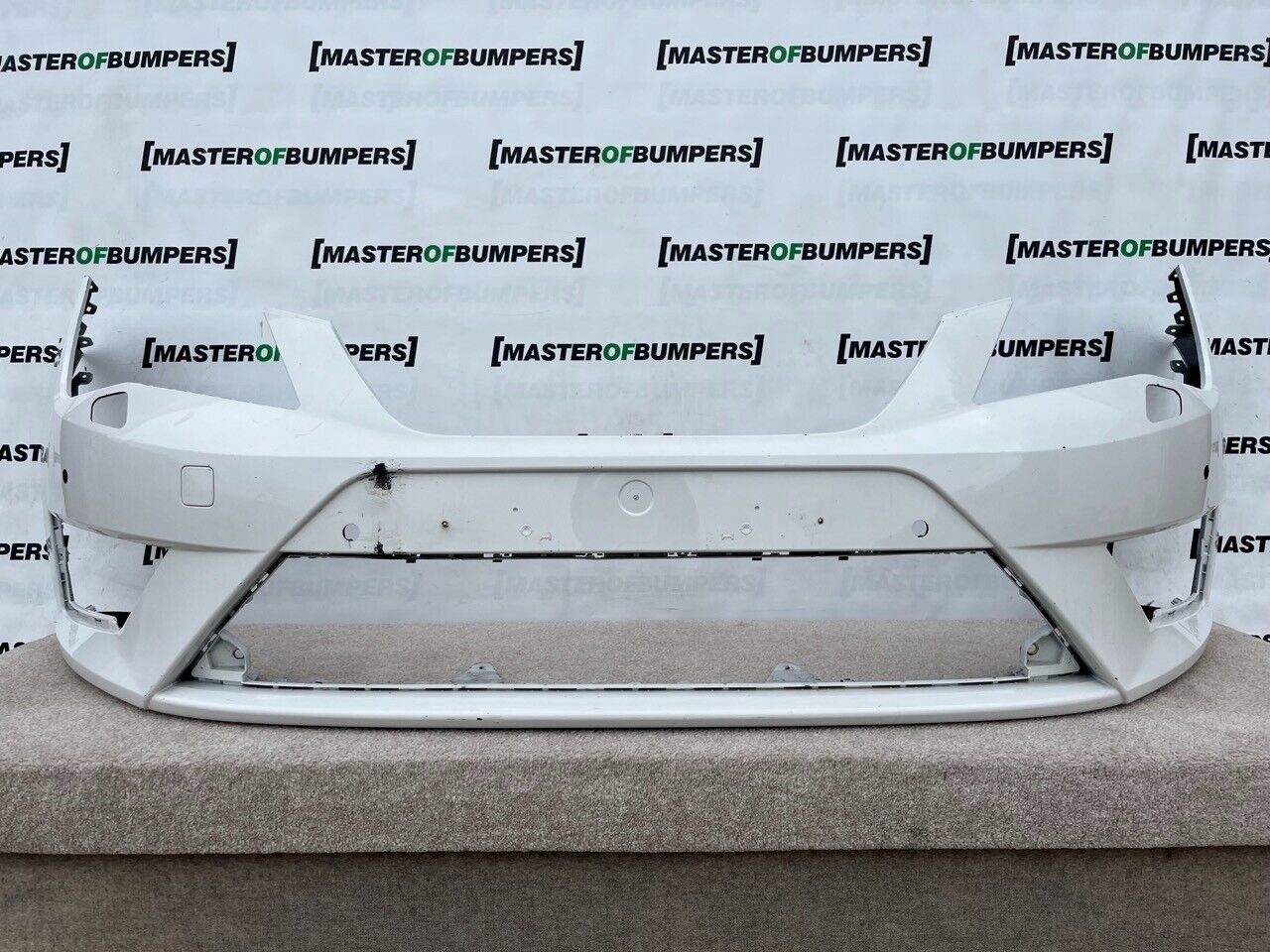 Seat Leon Fr Mk3 Pre-facelift 2013-16 Front Bumper 4 Pdc + Jets Genuine [o472]