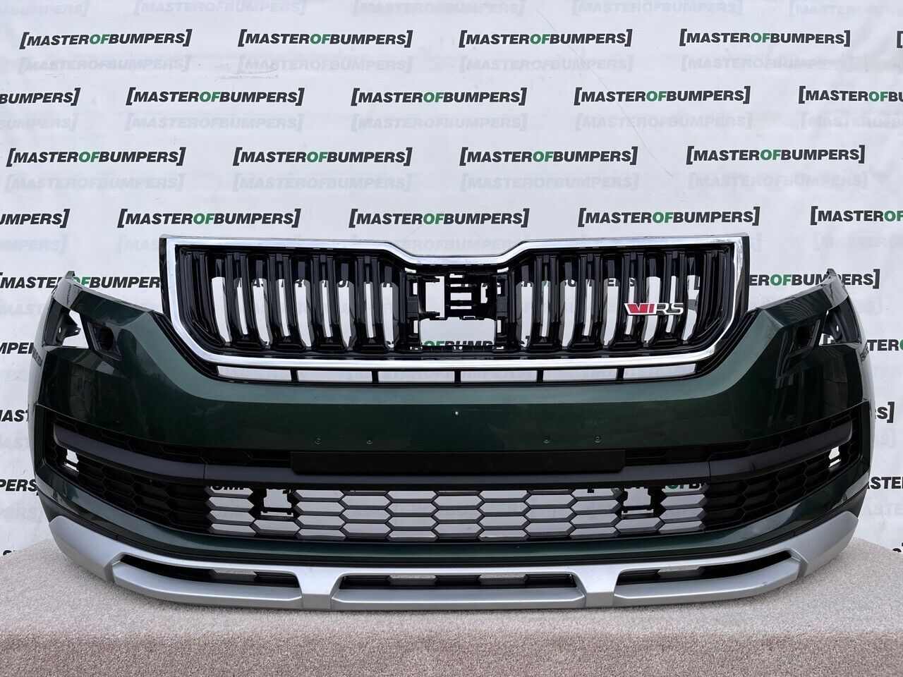 Skoda Kodiaq Vrs Mk1 2016-2021 Front Bumper W/grill 6 Pdc Genuine [s358]